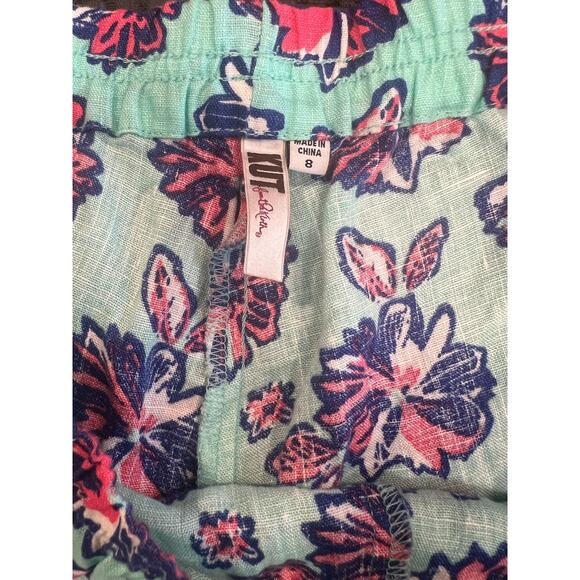 Kut from the Kloth | Womens Floral Linen Shorts | Size 8 - Picture 6 of 7